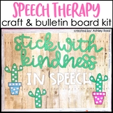 Speech Therapy Bulletin Board & Room Decor | Cactus & Kind