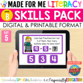 Made For Me Literacy Digital Skill Practice (Level B: Set 5)