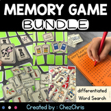 Memory Game Bundle - Vocabulary - Worksheets - Word Search games