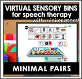 Minimal Pairs Sensory Bin BOOM CARDS™ for Speech Therapy
