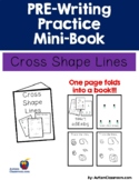 PRE-Writing Practice Mini-Book - Cross Shape Lines (Autism