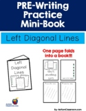 PRE-Writing Practice Mini-Book - Left Diagonal Lines (Auti