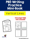 PRE-Writing Practice Mini-Book - Vertical Lines (Autism, P