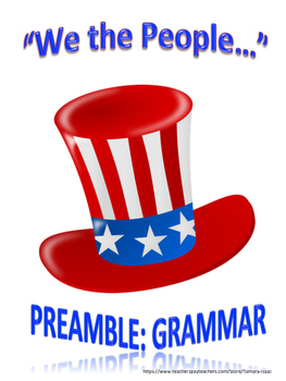 Preview of PREAMBLE Grammar Assessment (Close Reading Tool)