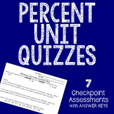 PERCENT Quizzes