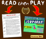 PREDATOR AND PREY - SECOND GRADE SCIENCE JEOPARDY! handout