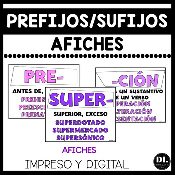 Preview of Prefijos y Sufijos | Prefixes and Suffixes Spanish