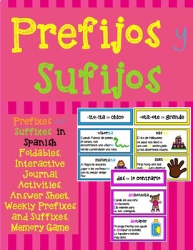 prefixes and suffixes in spanish prefijos y sufijos en espaÑol by cre8ive