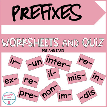 Preview of PREFIXES | Activities and Quiz Vocabulary Strategies