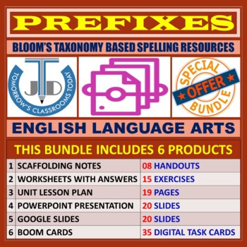 Preview of PREFIXES: TEACHING AND LEARNING RESOURCES - BUNDLE