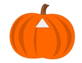 PREK UNIT shapes pumpkins, fall, harvest, matching, 2D sha