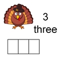 PREK kinder theme unit Counting Turkeys Thanksgiving Math 