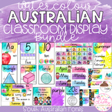 Watercolour Australian Classroom Display Bundle - South Au