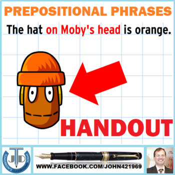 Preview of PREPOSITIONAL PHRASE - SCAFFOLDING NOTES