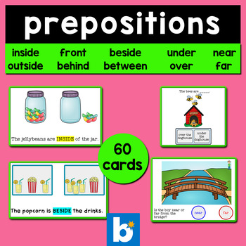 Preview of Prepositions Boom Cards - Prepositional Phrases basic concepts