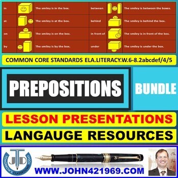 Preview of PREPOSITIONS: POWERPOINT PRESENTATIONS - BUNDLE