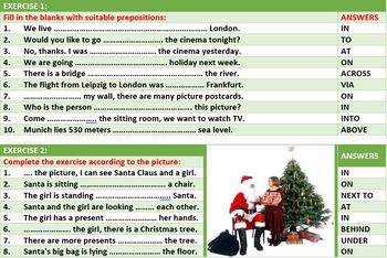 prepositions of place worksheets with answers by john dsouza tpt