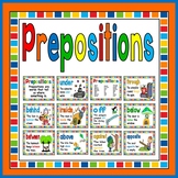PREPOSITIONS POSTERS - DISPLAY LITERACY ENGLISH EARLY YEAR