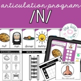 Articulation Program for /N/ (+BOOM Cards) for Speech Therapy