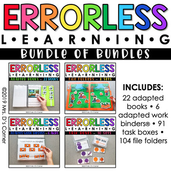 Preview of Bundle of Errorless Learning Bundles | Over 200+ Activities Included