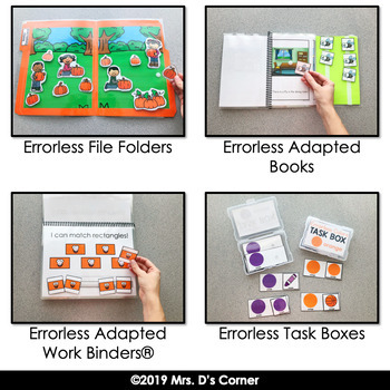 Errorless Learning Task Box (91 task boxes included!)