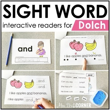 Preview of Dolch Interactive Sight Word Reader Bundle | Sight Word Books
