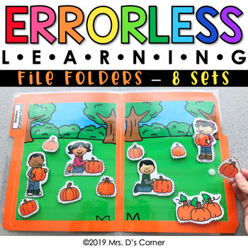 Preview of Bundle of Errorless Learning File Folder Activities (130 file folders included!)