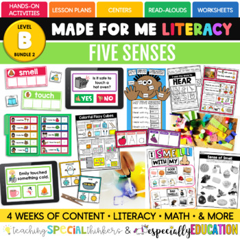 Preview of Five Senses (Made For Me Literacy: Level B, Bundle 2)