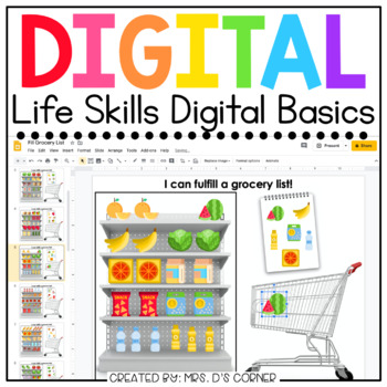 Preview of Life Skills Digital Basics for Special Ed | Distance Learning