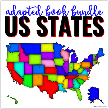 Preview of US States Adapted Book Bundle | State Symbols Book Bundle