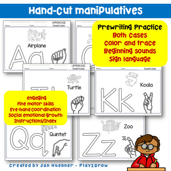 TODDLER AND PRE-K ALPHABET Worksheets and Activities EDITABLE by Jan ...