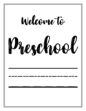 PRESCHOOL | Bulletin Board Printables | Homeschool Classro