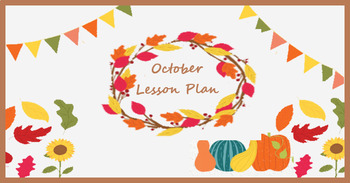 Preview of PRESCHOOL October Lesson Plan Ideas