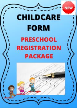 Preview of PRESCHOOL PACKAGE FOR CHILDCARE
