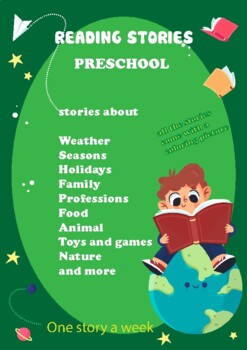 Preview of PRESCHOOL READER - Reading printables - Project Read Every Week