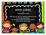 PRESCHOOL SONG & POEM CARDS: Mini-cards with song & poem prompts