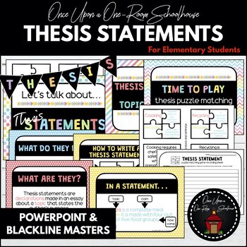 Preview of PRESENT & GO | Thesis Statements Pack