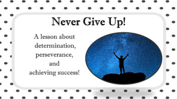 Preview of PERSEVERANCE GOALS Failure & Success READY TO USE SEL LESSON w 5 Vid