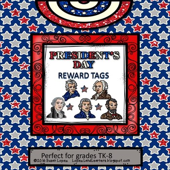 Preview of PRESIDENT'S DAY REWARD TAGS & BRAGGIN BADGES
