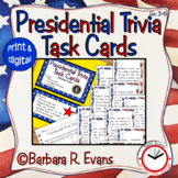 PRESIDENTIAL TRIVIA TASK CARDS Presidents' Day Activities 