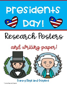 Preview of PRESIDENTS DAY ACTIVITIES WRITING ACTIVITIES PRESIDENTS DAY RESEARCH POSTER