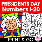 PRESIDENTS DAY COLOR BY NUMBE  FREEBIE