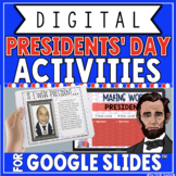 PRESIDENTS' DAY DIGITAL ACTIVITIES IN GOOGLE SLIDES™