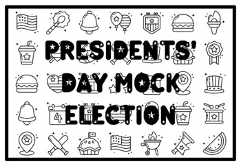 Preview of PRESIDENTS' DAY MOCK ELECTION Coloring Pages, President’s Day Activity