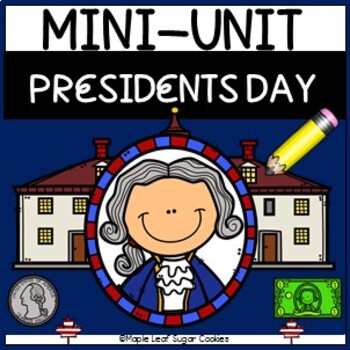 Preview of PRESIDENTS DAY UNIT with STEM, Math, Writing,  ELA, Spelling FUN!! Google Slides