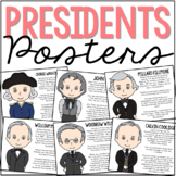 PRESIDENTS Posters | US American History Bulletin Board Decor