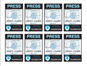 Preview of PRESS PASS TEMPLATE