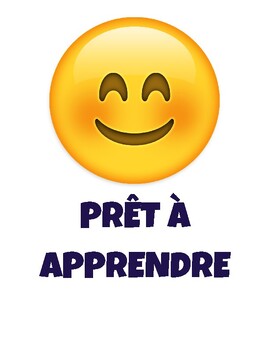 Preview of PRÊT À APPRENDRE - Classroom management 