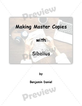 Preview of PREVIEW Making Master Copies with Sibelius