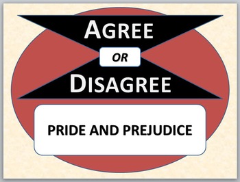 Preview of PRIDE AND PREJUDICE - Agree or Disagree Pre-reading Activity